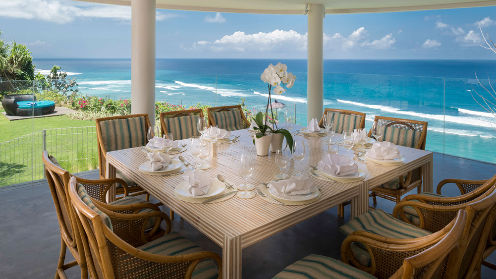 Pandawa Cliff Estate - Villa Markisa - Ultimate dining with a view